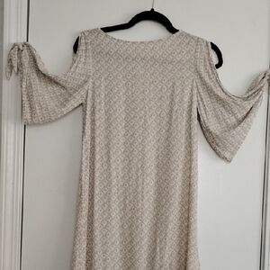 H&M Cream and Black Patterned Dress